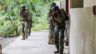 Las Fuerzas Especiales de EE.UU . y Ecuador durante un entrenamiento de combate en Ecuador el 21 de mayo de 2022
