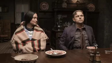 Lily Gladstone y Leonardo DiCaprio en una escena de Los asesinos de la luna