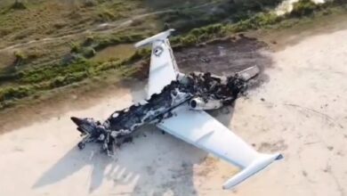 avion derribado