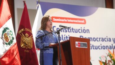 La presidenta de Peru Dina Boluarte
