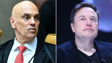 Alexandre de Moraes y Elon Musk.