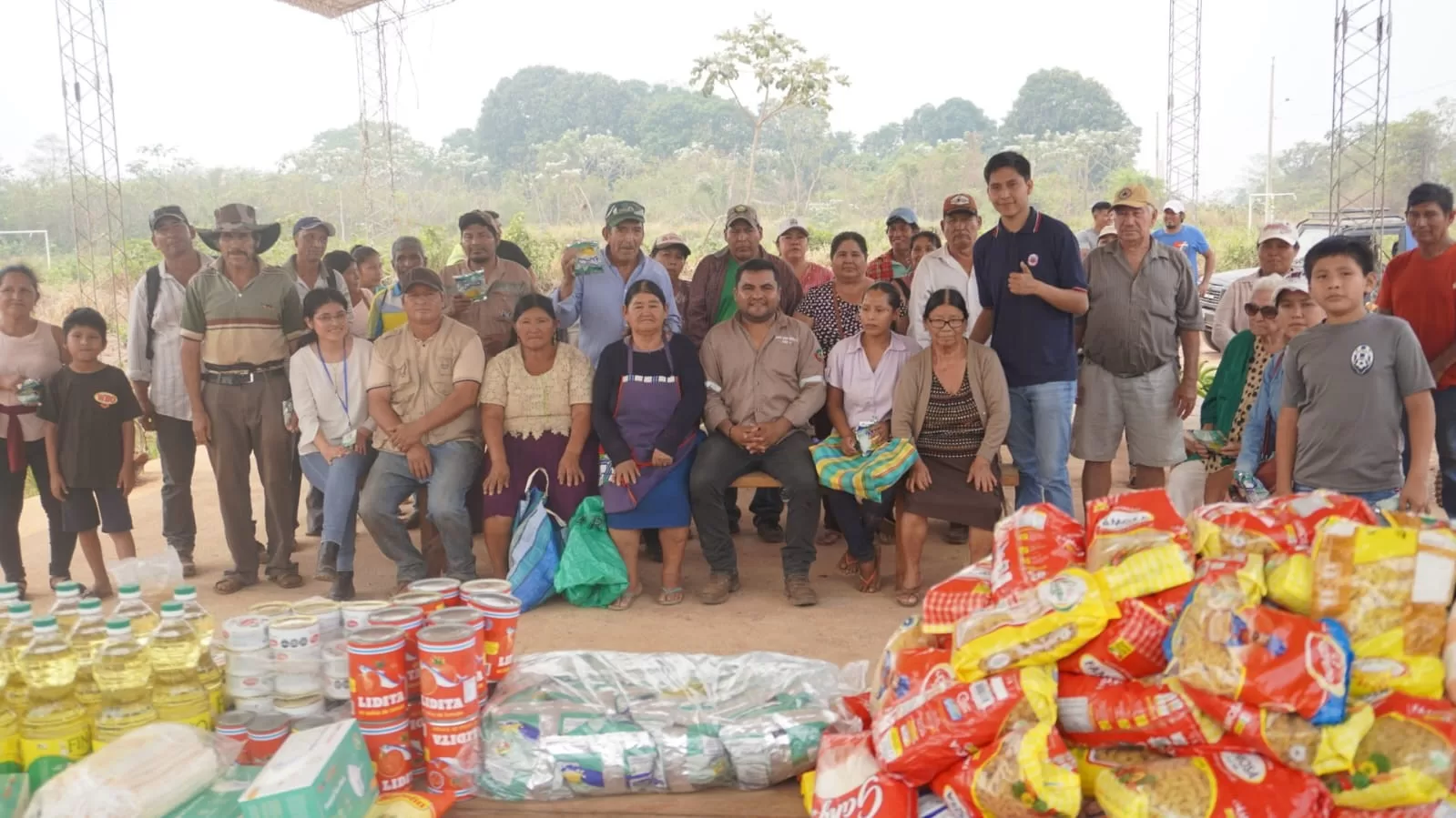 Entrega de ayuda a comunidades de Guarayos Santa Cruz
