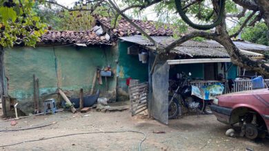La vivienda donde fue rescatada la joven.