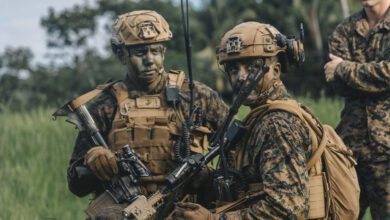 Marines de EE.UU. durante un ejercicio de defensa en Barira, Filipinas, el 28 de mayo de 2024.