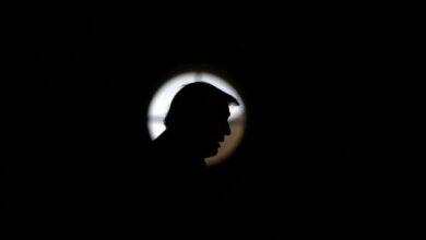 Donald Trump en una conferencia de prensa en Mar a Lago el pasado mes de octubre