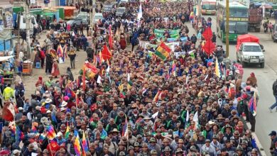 Marcha de Organizaciones Sociales afiliadas al MAS