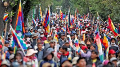 Marcha en Bolivia