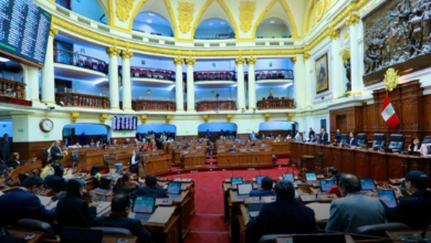 Pleno del Congreso de la República, en Lima, Perú.