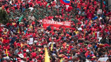Chavismo en una concentración