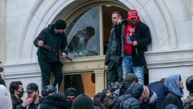 Seguidores de Trump en el Capitolio