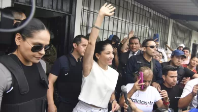 La candidata presidencial ecuatoriana, Luisa González