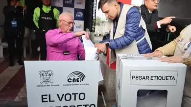 Mesa de sufragio, elecciones presidenciales en Ecuador