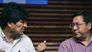 Evo Morales y Luis Arce