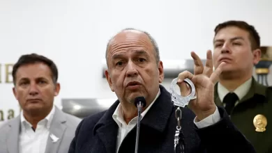Arturo Murillo cuando ejercia el cargo de Ministro de Gobierno.