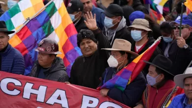 Evo Morales en marcha por la vida