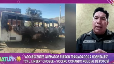 Explosión de garrafa dejó a cinco estudiantes muertos en Potosí