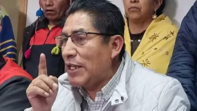 Félix Patzi destacó, que la supresión de un candidato o partido en el proceso electoral representa que «ya no hay democracia» ni «participación plural»