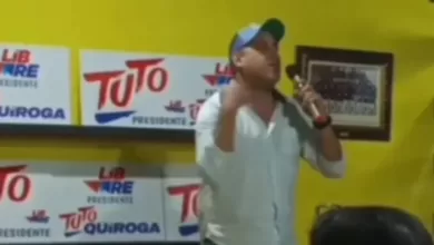 Imagen del video donde emite expresiones racistas