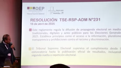 La socialización de los reglamentos de propaganda y campaña electoral, y de elaboración y difusión de estudios de opinión, en Oruro.