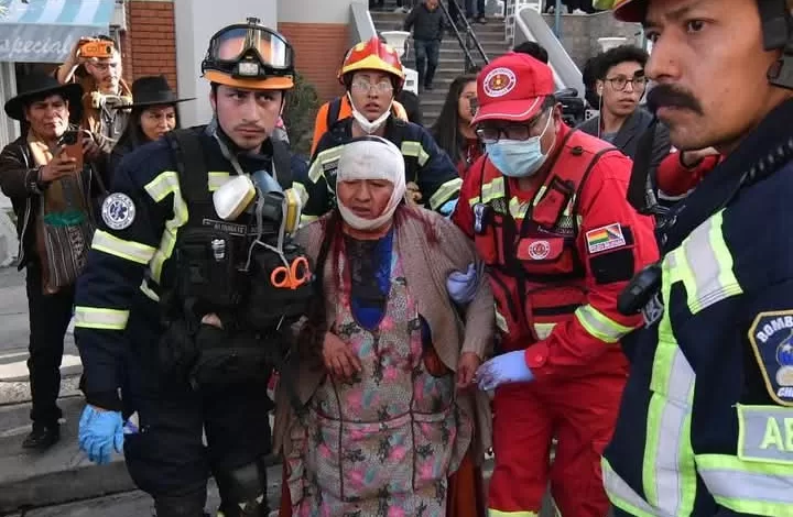 Marchistas fueron gasificados, algunos resultaron heridos