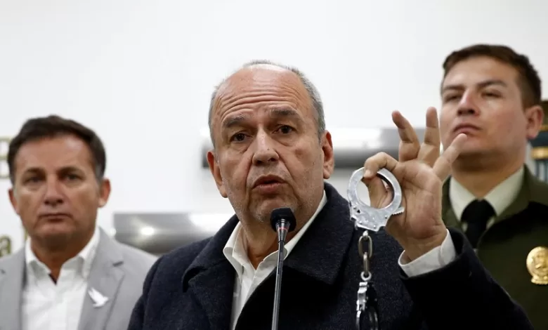 Arturo Murillo cuando ejercia el cargo de Ministro de Gobierno.