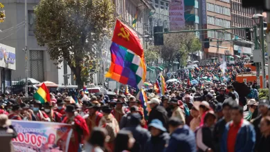 Marcha en La Paz de varios sectores por la crisis económica
