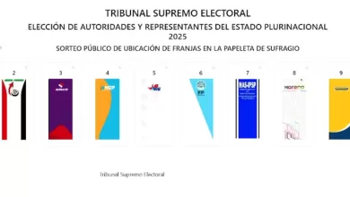Papeleta de sufragio para las elecciones generales de agosto