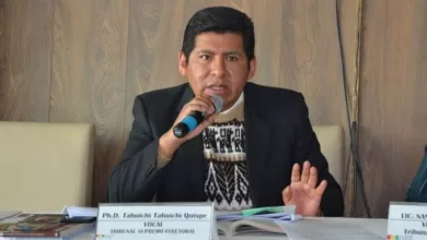 El vocal del Tribunal Supremo Electoral (TSE), Tahuichi Tahuichi Quispe, anunció que solicitará el levantamiento de su secreto bancario
