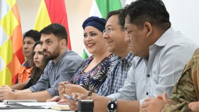 Parte del gabinete de Luis Arce 2024