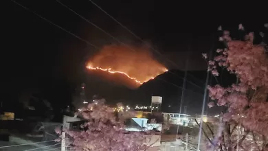 Un incendio forestal de gran magnitud se desató entre las comunidades de La Victoria y Coimata