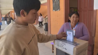 Mesa de Sufragio en el Colegio La Paz Tarija, segunda vuelta