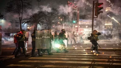Represión policial en Perú