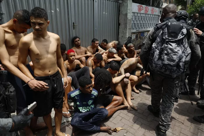 Una imagen del operativo que dejó decenas de muertos.