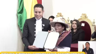 Edman Lara recibió este miércoles su credencial de vicepresidente de Bolivia