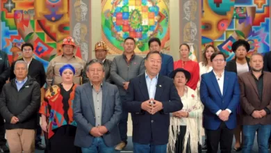 En su último mensaje a la nación, el presidente del Estado, Luis Arce y su equipo