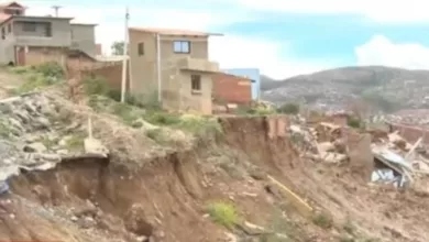 Casas caen en Cochabamba