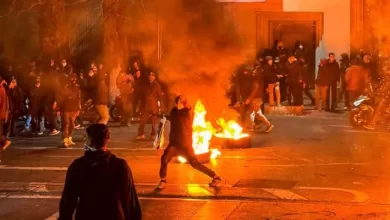 Disturbios en las calles de Teherán, Iran. 9 de enero de 2026