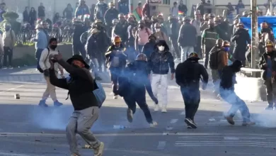 Mineros se enfrentaron con la policía en La Paz, Bolivia