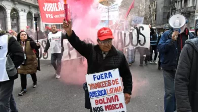 A la marcha se unieron los jubilados
