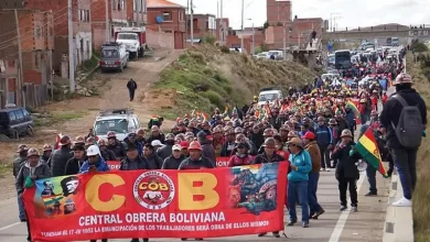 La COB inicia la marcha Bolivia No Se Vende en Calamarca