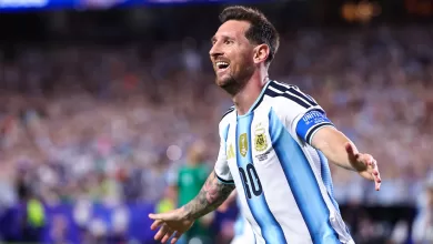 Leo Messi, tras marcar el gol que puso el 2 0 en el partido de Argentina contra Argelia.
