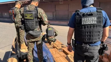 Madera inpregnada con coaína encontrada en Brasil